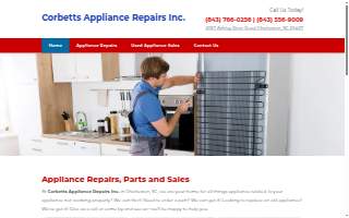 Corbetts Appliance Repairs Inc website