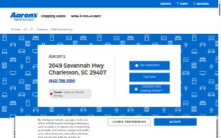 Aaron's Rent To Own of Charleston website
