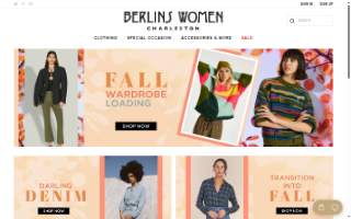 Berlins For Women website