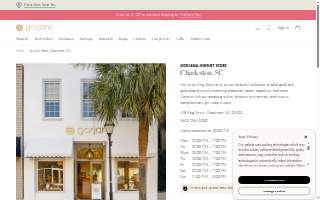 gorjana of Charleston website