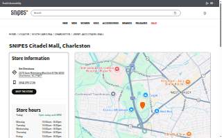 Snipes of Charleston website