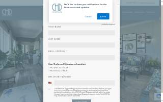 CHD Interiors website