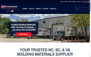 Professional Builders Supply of North Charleston website