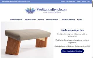 Meditation Bench website