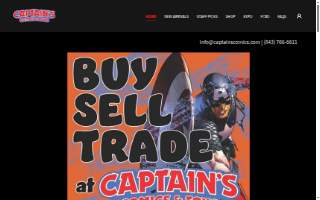 Captain's Comics & Toys website