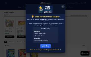 The Poor Gamer website