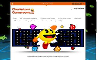 Charleston Game Rooms website