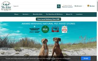 The Wild Pet Nutrition of Charleston website