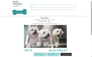 Hairy Winston Pet Boutique & Grocery website