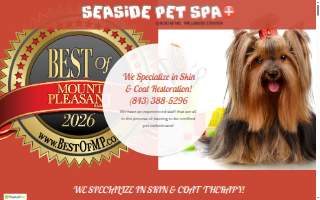 Seaside Pet Spa Plus of Mt Pleasant website