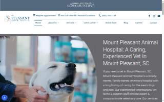 Mount Pleasant Animal Hospital of Mt Pleasant website