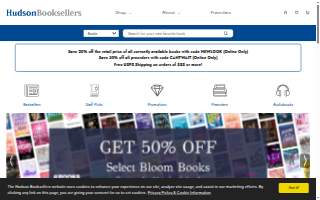 Hudson Booksellers website