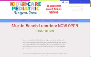 Kid Care Pediatric Urgent Care of Conway website