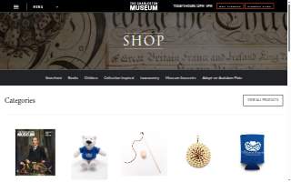 Museum Gift Shop website