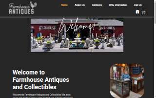 Farmhouse Antiques and Garden Center website