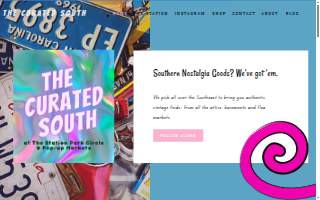 The Curated South website