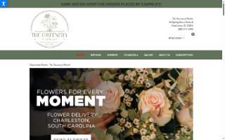 The Greenery Florist website
