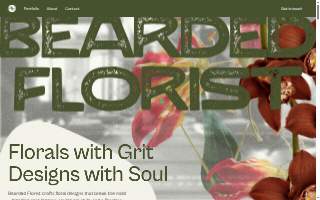 The Bearded Florist website