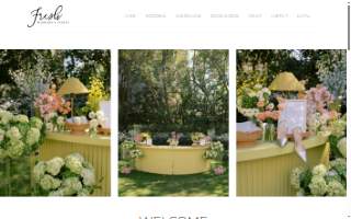 Fresh Weddings and Events website