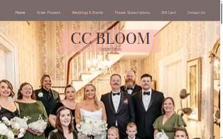 CC BLOOM Florals & Events website
