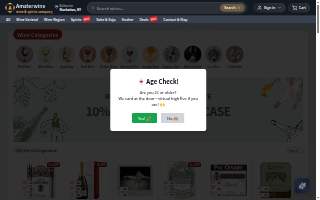 Amster Wine website