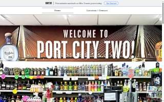 Port City Two Liquor and Wine website