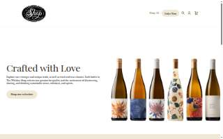 The Whiskey Shop website