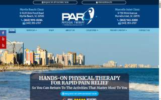 PAR Physical Therapy - Myrtle Beach website