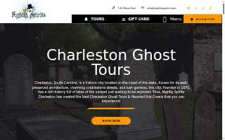 Nightly Spirits website