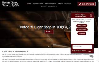 Havana Cigars, Tobacco, & Gifts website