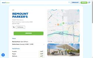 Parker's Kitchen website