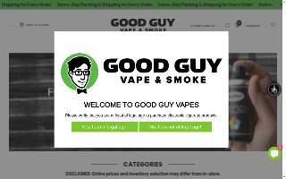 Good Guy Vapes of Charleston website