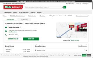 O'Reilly Auto Parts of Charleston website