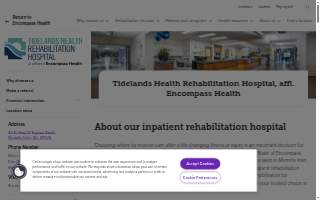 Memorial Healthcare Rehabilitation Services website