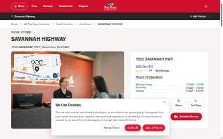 Pep Boys Auto Service & Tires of Charleston website
