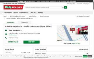 O'Reilly Auto Parts of North Charleston website