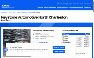 Keystone Automotive - North Charleston website