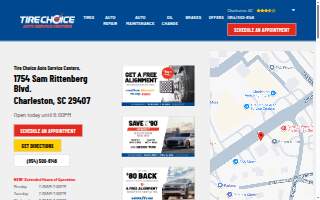 Tire Choice Auto Service Centers of Charleston website