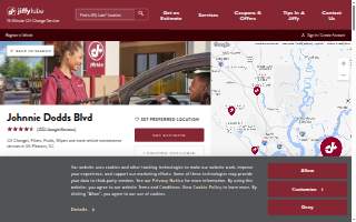 Jiffy Lube of Mt Pleasant website