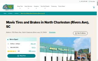 Mavis Tires & Brakes of North Charleston website