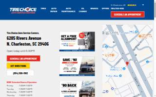 Tire Choice Auto Service Centers of North Charleston website