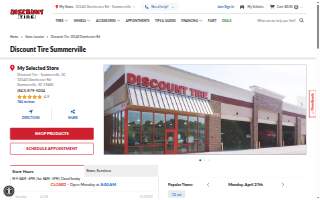 Discount Tire of Summerville website