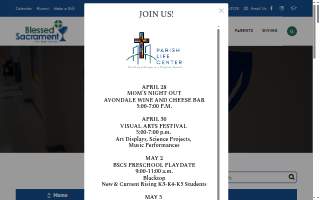 Blessed Sacrament Catholic School website
