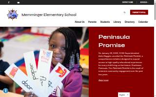 Memminger Elementary School website