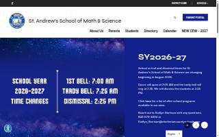 St. Andrew's School of Math and Science website