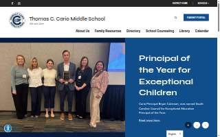 Thomas C Cario Middle School website