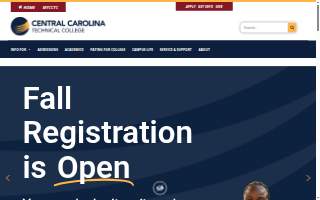 Central Carolina Technical College website