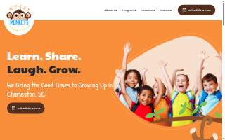 Messy Monkeys Childcare Center of Charleston website