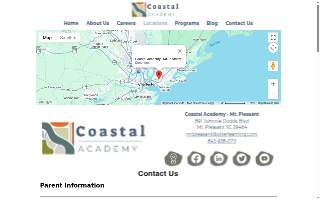 Coastal Academy - Mt Pleasant website