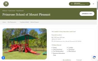 Primrose School of Mount Pleasant website